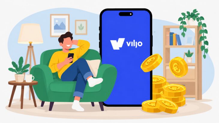 Mies tutustumassa Viljo-kasinoihin